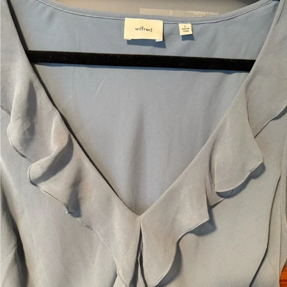 Wilfred Soft Blue Ruffle Dress - Picture 2 of 3